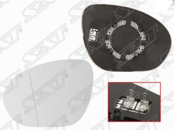 819 р. Левое полотно зеркала SAT (сферическое с обогревом)  Nissan Juke  1 YF15 (2010-2014) дорестайлинг  с доставкой в г. Воронеж. Увеличить фотографию 1