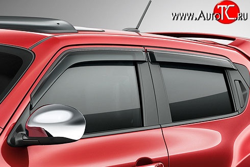1 849 р. Комплект дефлекторов окон SkyLine Nissan Juke 1 YF15 дорестайлинг (2010-2014)  с доставкой в г. Воронеж