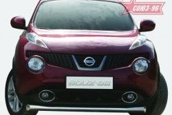 15 749 р. Защита переднего бампера одинарная Souz-96 (d76)  Nissan Juke  1 YF15 (2010-2014) дорестайлинг  с доставкой в г. Воронеж. Увеличить фотографию 2