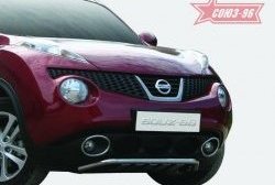 Нижняя защита бампера (d42) с профильными элементами Souz-96 Nissan Juke  1 YF15 (2010-2014) дорестайлинг