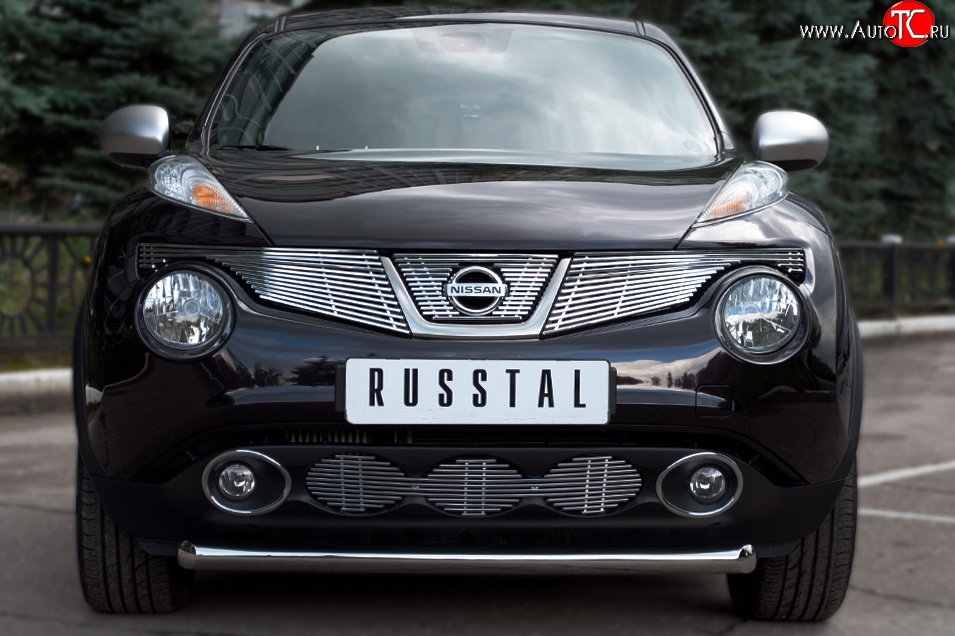 14 249 р. Одинарная защита переднего бампера SLITKOFF диаметром 63 мм (4x4) Nissan Juke 1 YF15 дорестайлинг (2010-2014)  с доставкой в г. Воронеж