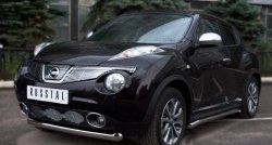 14 999 р. Одинарная защита переднего бампера SLITKOFF диаметром 76 мм (4x4) Nissan Juke 1 YF15 дорестайлинг (2010-2014)  с доставкой в г. Воронеж. Увеличить фотографию 4