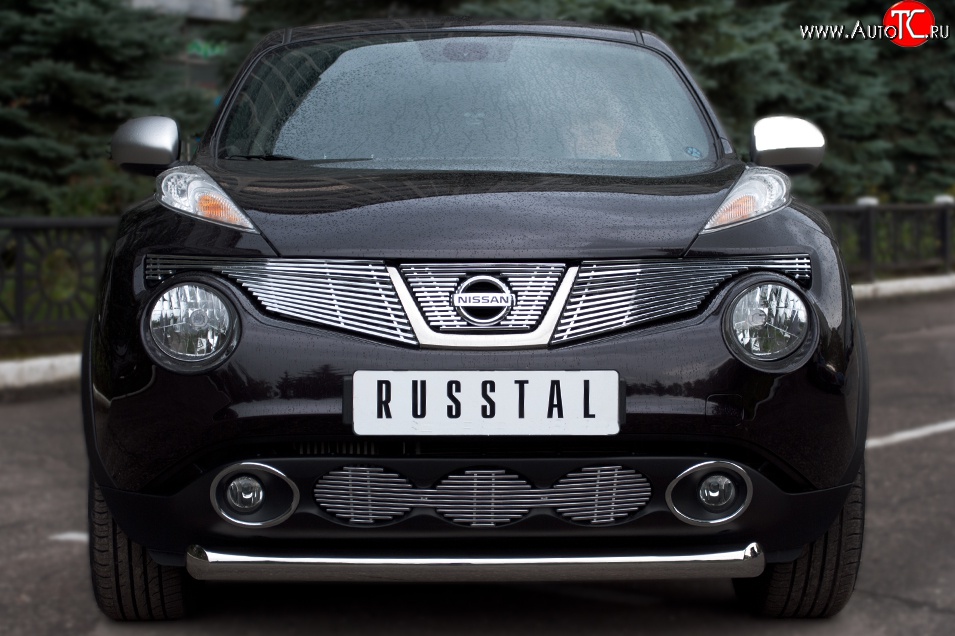 14 999 р. Одинарная защита переднего бампера SLITKOFF диаметром 76 мм (4x4) Nissan Juke 1 YF15 дорестайлинг (2010-2014)  с доставкой в г. Воронеж