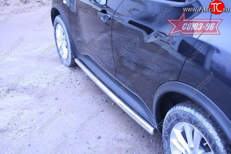 15 389 р. Защита порогов 4х4 Souz-96 (d60)  Nissan Juke  1 YF15 (2010-2014) дорестайлинг  с доставкой в г. Воронеж