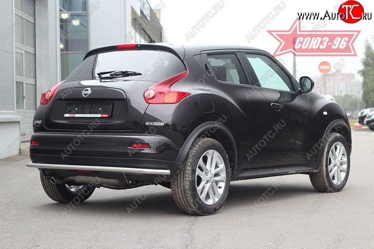 13 364 р. Защита заднего бампера 4x4 Souz-96 Premium (d42) Nissan Juke 1 YF15 дорестайлинг (2010-2014)  с доставкой в г. Воронеж