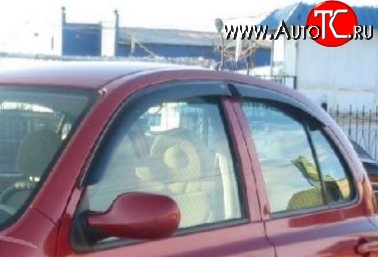1 399 р. Комплект дефлекторов окон SkyLine Nissan Micra K11 5 дв. дорестайлинг (1992-2000)  с доставкой в г. Воронеж