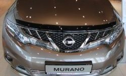 4 599 р. Дефлектор капота NovLine  Nissan Murano  2 Z51 (2008-2016) дорестайлинг, рестайлинг  с доставкой в г. Воронеж. Увеличить фотографию 1