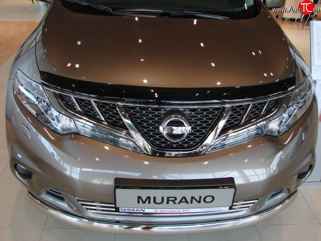 4 599 р. Дефлектор капота NovLine Nissan Murano 2 Z51 дорестайлинг (2008-2011)  с доставкой в г. Воронеж