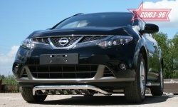 16 649 р. Защита переднего бампера Souz-96 (d60)  Nissan Murano  2 Z51 (2010-2016) рестайлинг  с доставкой в г. Воронеж. Увеличить фотографию 3