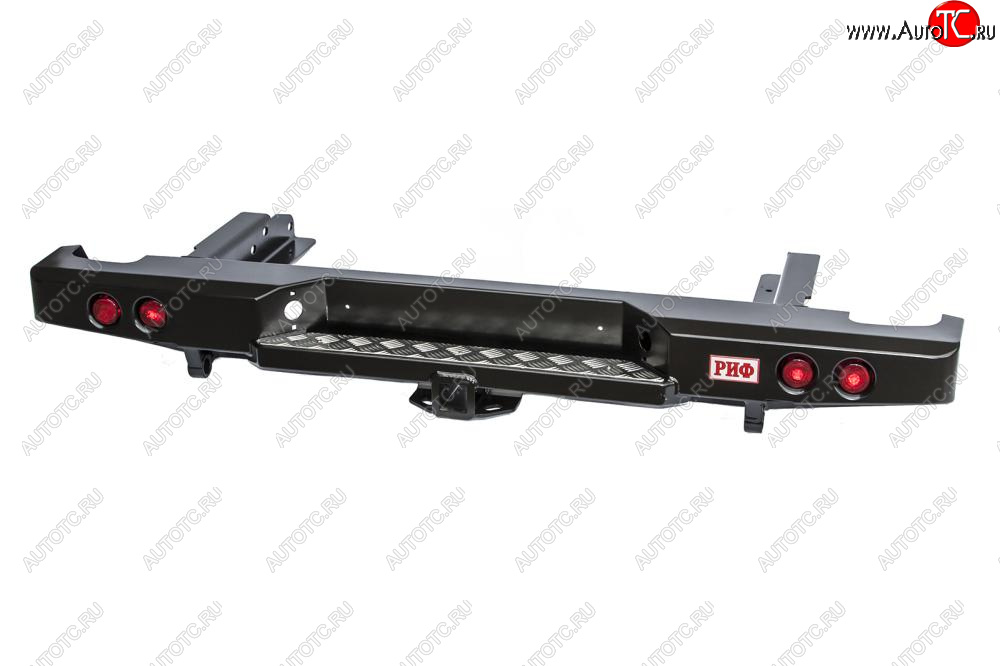 49 849 р. Бампер задний силовой (кузов 1500 мм) РИФ  Nissan Navara  1 D22 - NP300 (С квадратом под фаркоп и фонарями)  с доставкой в г. Воронеж
