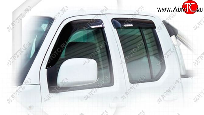 2 079 р. Дефлектора окон CA-Plastic  Nissan Navara  2 D40 (2010-2016) рестайлинг (Classic полупрозрачный)  с доставкой в г. Воронеж