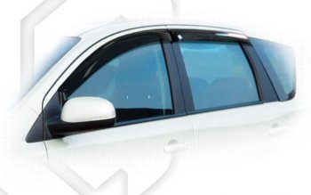 Дефлектора окон (левый руль) CA-Plastic Nissan Note  1 (2008-2013) E11 рестайлинг (Classic полупрозрачный)