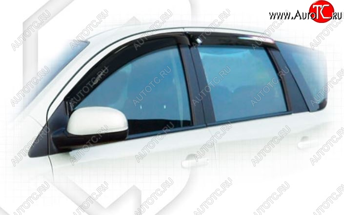 1 999 р. Дефлектора окон (левый руль) CA-Plastic  Nissan Note  1 (2008-2013) E11 рестайлинг (Classic полупрозрачный)  с доставкой в г. Воронеж