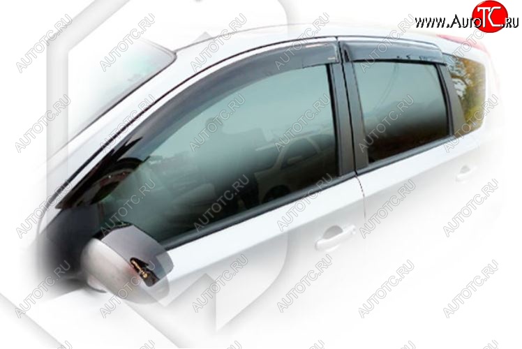 1 999 р. Дефлектора окон (левый руль) CA-Plastic  Nissan Note  1 (2004-2008) E11 дорестайлинг (Classic полупрозрачный, Без хром.молдинга)  с доставкой в г. Воронеж