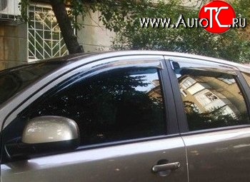 999 р. Комплект дефлекторов окон (ветровиков) 4 шт. (рестайлинг) Russtal Nissan Note 1 E11 дорестайлинг (2004-2008)  с доставкой в г. Воронеж