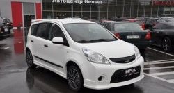 9 649 р. Решётка радиатора Impul Nissan Note 1 E11 рестайлинг (2008-2013) (Неокрашенная)  с доставкой в г. Воронеж. Увеличить фотографию 7
