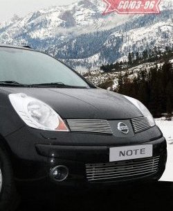 Декоративные элементы решетки радиатора Souz-96 (d10) Nissan Note 1 E11 дорестайлинг (2004-2008)