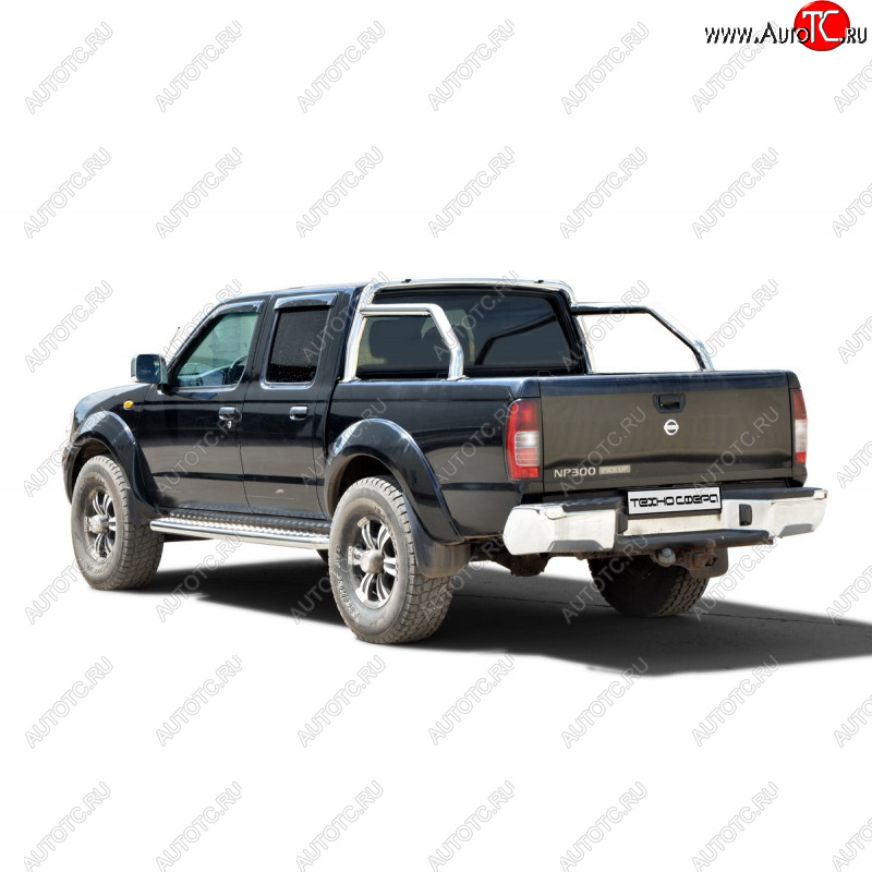 32 999 р. Защитная дуга багажника ТехноСфера (Техно Сфера) (Ø63,5 мм)  Nissan NP300 (2003-2013) (Нержавейка)  с доставкой в г. Воронеж