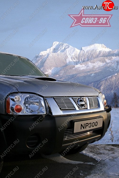 5 489 р. Декоративные элементы решетки радиатора Souz-96 (d10)  Nissan NP300 (2008-2013)  с доставкой в г. Воронеж