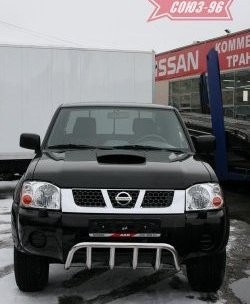 10 169 р. Защита переднего бампера нижняя Souz-96 - Акула  Nissan NP300 (2008-2013)  с доставкой в г. Воронеж. Увеличить фотографию 2