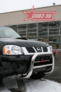 18 269 р. Защита переднего бампера Souz-96 (d76) Nissan NP300 (2008-2013)  с доставкой в г. Воронеж. Увеличить фотографию 2