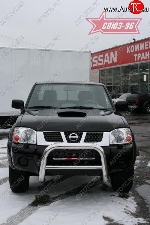18 269 р. Защита переднего бампера Souz-96 (d76) Nissan NP300 (2008-2013)  с доставкой в г. Воронеж