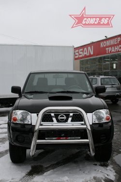 17 459 р. Защита переднего бампера Souz-96 (d76)  Nissan NP300 (2008-2013)  с доставкой в г. Воронеж. Увеличить фотографию 2