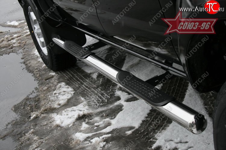 14 354 р. Защита порогов с проступью Souz-96 (d76) Nissan NP300 (2008-2013)  с доставкой в г. Воронеж