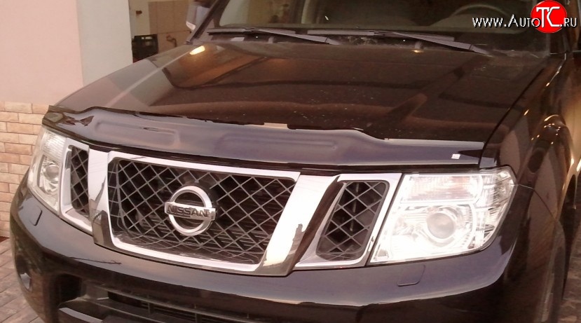 3 689 р. Дефлектор капота NovLine  Nissan Pathfinder  R51 (2009-2014) рестайлинг  с доставкой в г. Воронеж