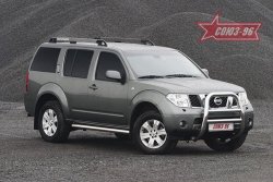 Защита переднего бампера Souz-96 (d76) Nissan Pathfinder R51 дорестайлинг (2004-2007)