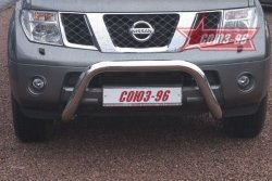Защита переднего бампера Souz-96 (d76) Nissan Pathfinder R51 дорестайлинг (2004-2007)