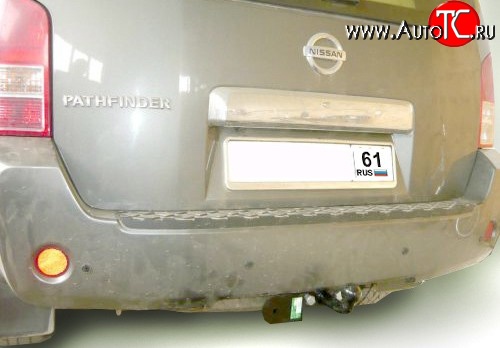 5 399 р. Фаркоп Лидер Плюс (до 1200 кг)  Nissan Pathfinder  R51 (2004-2014) дорестайлинг, рестайлинг (Без электропакета)  с доставкой в г. Воронеж