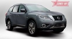 Декоративный элемент воздухозаборника Souz-96 (d10) Nissan Pathfinder R52 дорестайлинг (2012-2017)