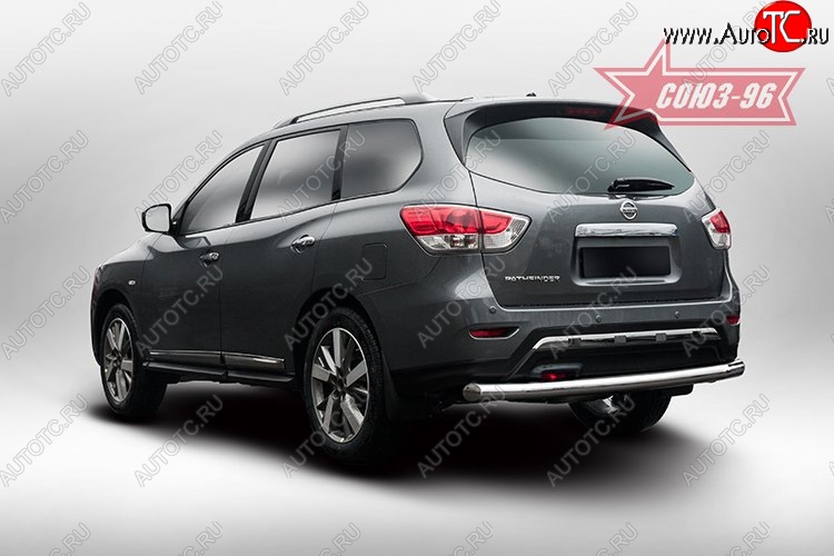15 434 р. Защита заднего бампера Souz-96 (d76)  Nissan Pathfinder  R52 (2012-2017) дорестайлинг  с доставкой в г. Воронеж