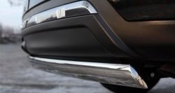 11 599 р. Защита заднего бампера (Ø75x42 мм, нержавейка) Russtal Nissan Pathfinder R52 дорестайлинг (2012-2017)  с доставкой в г. Воронеж. Увеличить фотографию 3