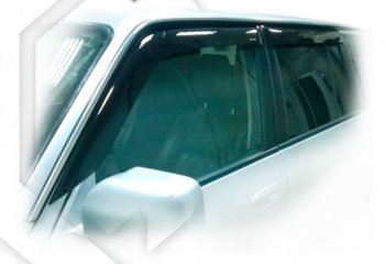 2 299 р. Дефлектора окон CA-Plastic Nissan Patrol 5 Y61 2-ой рестайлинг (2004-2010) (серия Classic полупрозрачный, без хром. молдинга )  с доставкой в г. Воронеж. Увеличить фотографию 2