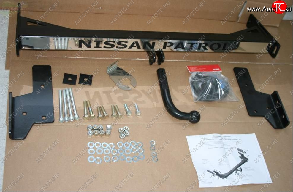 9 089 р. Фаркоп Souz-96 Nissan Patrol 5 Y61 2-ой рестайлинг (2004-2010)  с доставкой в г. Воронеж