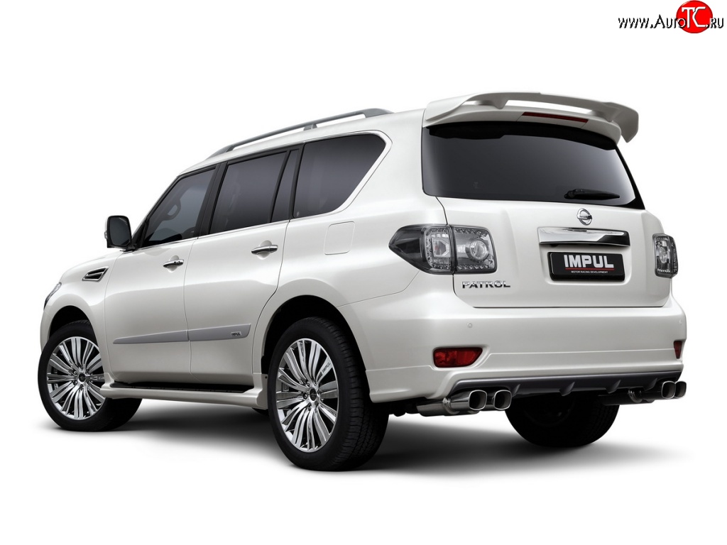 22 749 р. Спойлер Impul Nissan Patrol 6 Y62 дорестайлинг (2010-2014) (Неокрашенный)  с доставкой в г. Воронеж