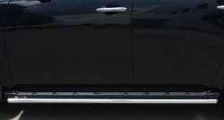 14 999 р. Защита порогов из круглой трубы диаметром 42 мм (рестайлинг) SLITKOFF Nissan Patrol 6 Y62 дорестайлинг (2010-2014)  с доставкой в г. Воронеж. Увеличить фотографию 2