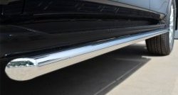 14 999 р. Защита порогов из круглой трубы диаметром 42 мм (рестайлинг) SLITKOFF Nissan Patrol 6 Y62 дорестайлинг (2010-2014)  с доставкой в г. Воронеж. Увеличить фотографию 4