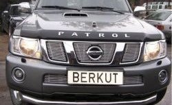 6 299 р. Декоративная вставка решетки радиатора Berkut  Nissan Patrol  5 (2004-2010) Y61 2-ой рестайлинг  с доставкой в г. Воронеж. Увеличить фотографию 1