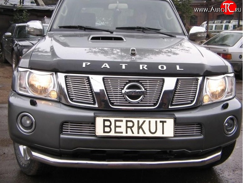 6 299 р. Декоративная вставка решетки радиатора Berkut  Nissan Patrol  5 (2004-2010) Y61 2-ой рестайлинг  с доставкой в г. Воронеж