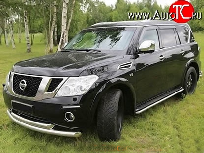 34 149 р. Накладки на колёсные арки Safary Nissan Patrol 6 Y62 дорестайлинг (2010-2014) (Неокрашенные)  с доставкой в г. Воронеж