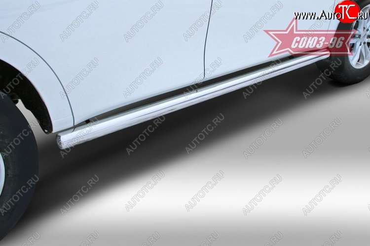20 069 р. Защита порогов Souz-96 (d76) Nissan Patrol 6 Y62 дорестайлинг (2010-2014)  с доставкой в г. Воронеж