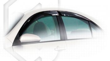 Дефлектора окон CA-Plastiс Nissan Primera  3 седан (2001-2008) P12 (Classic полупрозрачный, Без хром.молдинга)