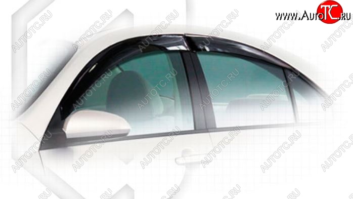 1 999 р. Дефлектора окон CA-Plastiс  Nissan Primera  3 седан (2001-2008) P12 (Classic полупрозрачный, Без хром.молдинга)  с доставкой в г. Воронеж