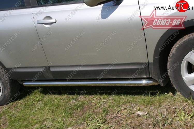 11 069 р. Защита порогов Souz-96 (d60) Nissan Qashqai 1 дорестайлинг (2007-2010)  с доставкой в г. Воронеж