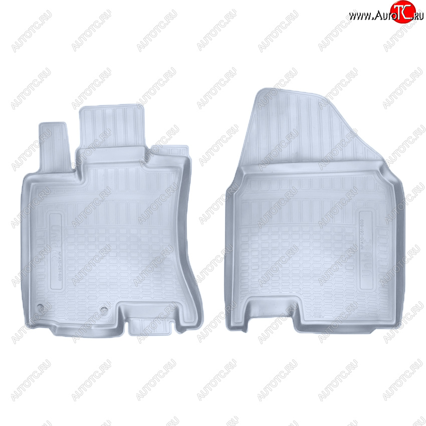1 799 р. Коврики салона Norplast Unidec (передние)  Nissan Qashqai  1 (2007-2013) дорестайлинг, J10 рестайлинг (Цвет: серый)  с доставкой в г. Воронеж