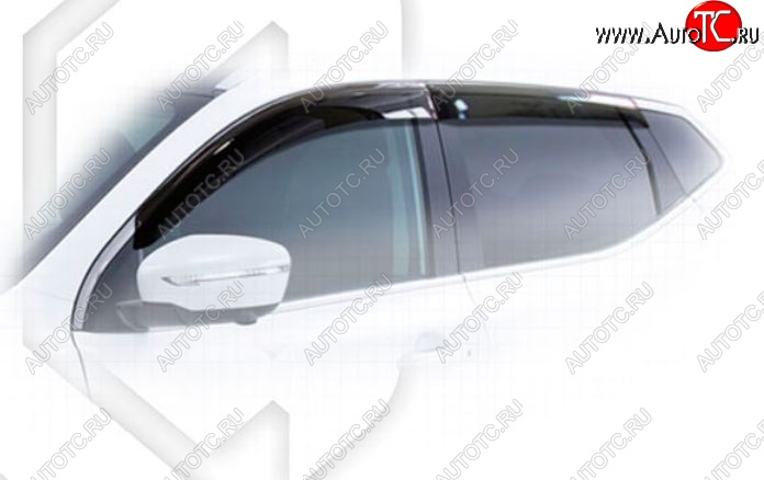 1 999 р. Дефлектора окон CA-Plastic  Nissan Qashqai  2 (2013-2019) J11 дорестайлинг (Classic полупрозрачный)  с доставкой в г. Воронеж