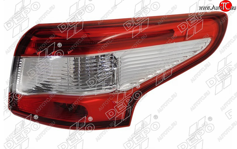 9 449 р. Правый фонарь задний DEPO Nissan Qashqai 2 J11 дорестайлинг (2013-2019)  с доставкой в г. Воронеж